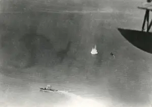 Italian naval action viewed from above, WW1
