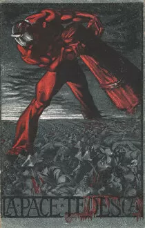 Italian poster, German Peace, WW1