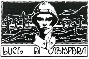 Luce Prints: Italian poster, Luce Di Scomparsi, WW1
