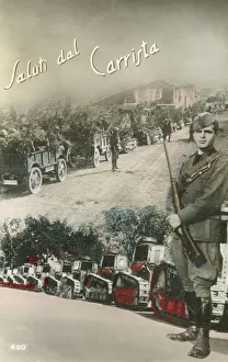 Policy Collection: Italian Propaganda postcard - Invasion of Albania
