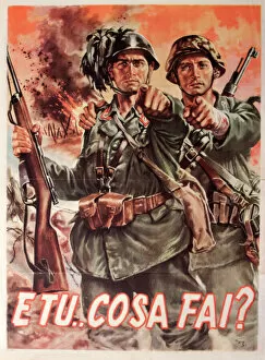 Ww 2 Collection: Italian recruitment poster, Second World War