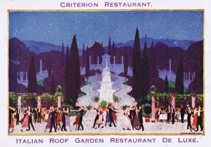 the Italian Roof Garden at the Crietrion Restaurant