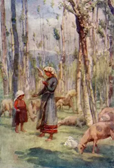 Encounters Prints: Italian Sheep Girl