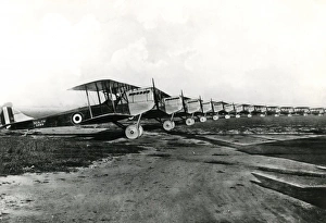 Images Dated 4th October 2011: Italian SIA 7B1 biplane bombers with Fiat engines, WW1