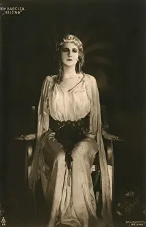 Silent Prints: Italian Silent Film Actress Edy Darclea as Helen of Troy