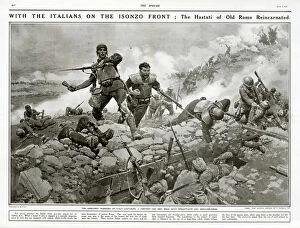 Fortunino Matania Collection: Italian soldiers on the Isonzo Front