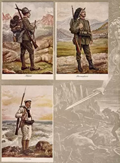 Alpini Collection: Italian soldiers and sailor, WW1