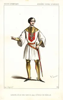 Seville Collection: Italian tenor Italo Gardoni as Don Sanche
