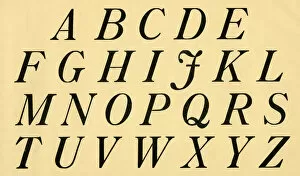 Images Dated 5th January 2017: Italic alphabet, upper case A-Z