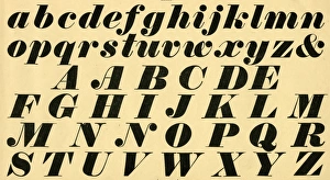 Images Dated 5th January 2017: Italic alphabet, upper and lower case A-Z