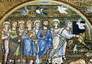 Italiy. Venice. Saint Marks Basilica. Noahs Ark. Mosaic. 1