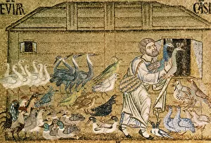Mosaic Gallery: Italiy. Venice. Saint Marks Basilica. Noahs Ark. Mosaic. 1