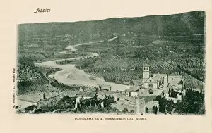 Italy - Assisi - Panoramic View of the town