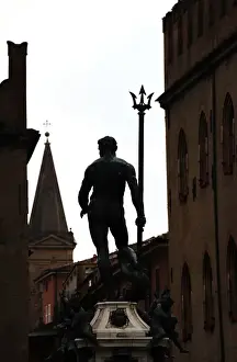 Fount Prints: Italy. Bologna. Fountain of Neptune by Giambologna (1529-160