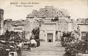Images Dated 6th April 2011: Italy - Brescia - Capitoline Temple of Vespasian