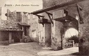 Images Dated 6th April 2011: Italy - Brescia - Ponte Elevatoio Visconteo