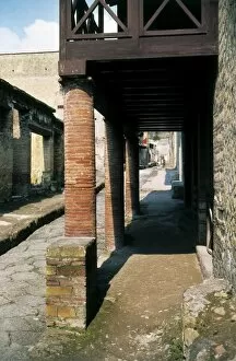 Campanian Collection: ITALY. CAMPANIA. NAPLES. Herculaneum. Street