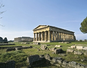 Campanian Collection: ITALY. CAMPANIA. SALERNO. Paestum. Remains of