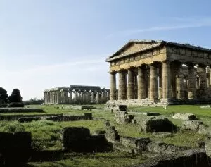 Campanian Collection: ITALY. CAMPANIA. SALERNO. Paestum. Ruins of the