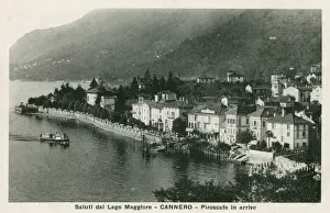 Ferry Boat Prints: Italy - Cannero on Lake Maggiore