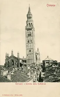 Cremona Prints: Italy - Cremona - The Cathedral and Torrazzo