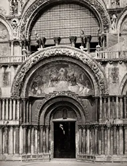 Italy - the door of St Marks Cathedral, Venice