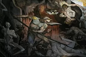 Frescoes Collection: Italy. Florence. Dome of Brunelleschi. Last Judgement, by Gi