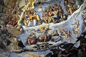 Italy. Florence. Dome of Brunelleschi. Last Judgement, by Gi