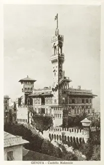 Genova Prints: Italy, Genoa - Castello Makenzie