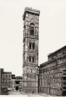 Campanile Prints: Italy Giottos Campanile Piazza del Duomo Florence, Italy