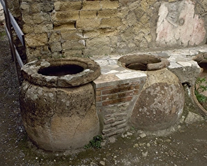 Campania Collection: Italy. Herculaneum. Thermopolium