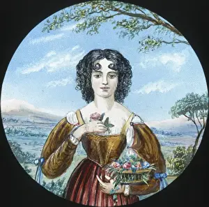 Italy - An Italian Flower Girl