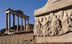 Forum Prints: ITALY. LAZIO. ROME. Rome. Roman Forum. Column