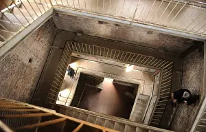 Staircase Prints: Italy. Lucca. Guinigi Tower. 14th century. Inside