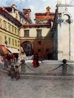 Archway Prints: Italy / Lucca / Piazza 1905