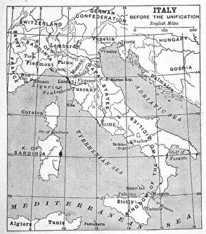 Italy Map Pre-Unity