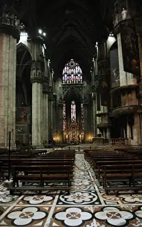 Italy. Milan. Cathedral. Gothic. 15th century. Interior