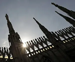 Italy. Milan. Cathedral. Gothic. 14th century. Exterior. Det