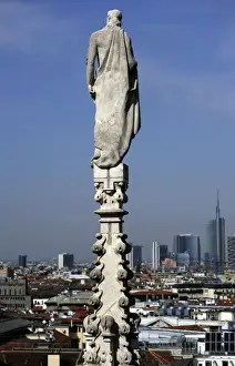 Italy. Milan. Cathedral. Gothic. 14th century. Statue of