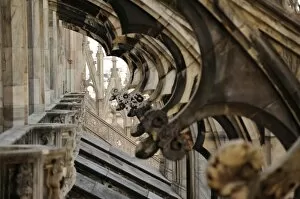 Images Dated 21st March 2012: Italy. Milan. Cathedral. Gothic. 14th century. Exterior. Det