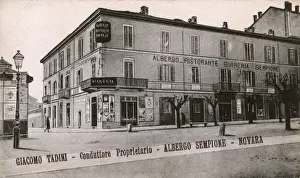 Novara Prints: Italy - Novara - The Albergo Restaurant