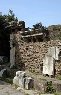 Images Dated 5th April 2009: Italy. Ostia Antica. Roman Gate (Porta Romana)