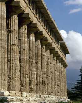 Campania Collection: Italy. Paestum. Doric temple of Hera from about 450 BC