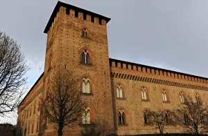 Galeazzo Prints: Italy. Pavia. The Castle of Visconti. 1360-1366. By Galeazzo