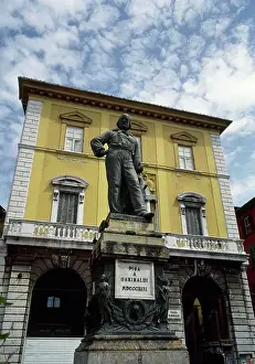 Patriot Prints: Italy, Pisa. Monument of Giuseppe Garibaldi (1807-1882)