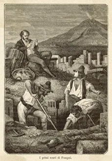 Excavations at Pompeii