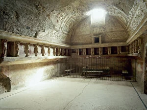 Archeology Collection: Italy, Pompeii. Forum Baths. 1st century BC