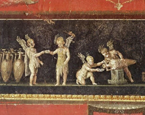 Frescoes Collection: Italy, Pompeii. House of the Vettii. 1st century AD