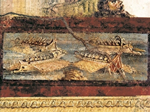 Campanian Collection: ITALY. Pompeii. House of the Vettii. Detail with