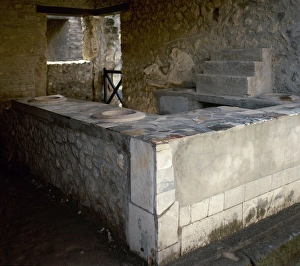 Campania Collection: Italy. Pompeii. Italy. Thermopolium. (Sreet of Abundance)